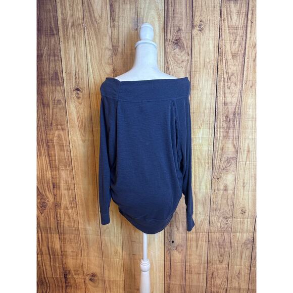 We The Free Oversized Dolman Lightweight Knit Sweater Top Dusty Blue Size S - Picture 7 of 8